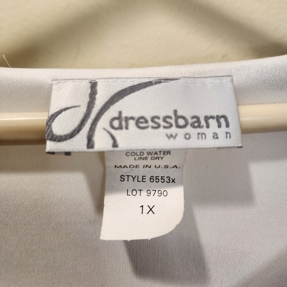 DRESSBARN Striped Pullover Flare Tunic Top Size 1X - Picture 5 of 10